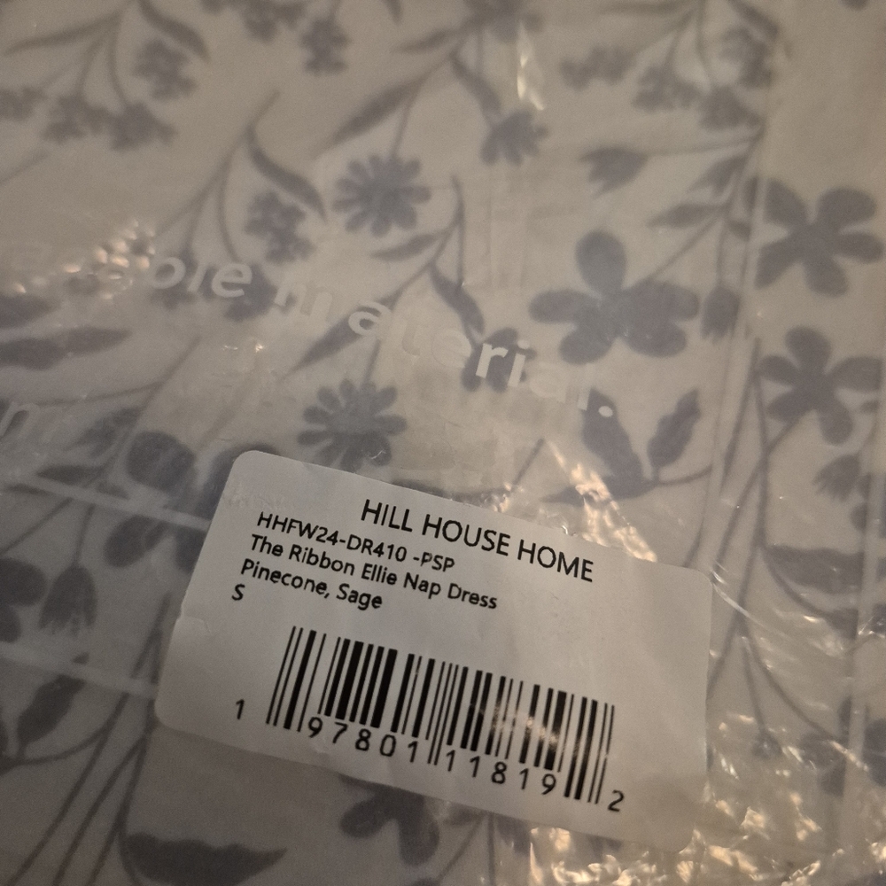 NWT Hill House Ribbon Ellie Nap Dress Sage Pinecone - Picture 4 of 9